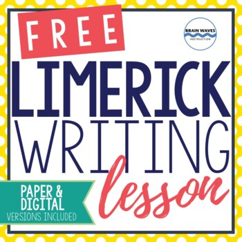 Preview of St. Patrick's Day Free Limerick Writing Lesson - Digital and Paper Version