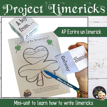 Preview of Limerick Day Writing Activities St Patricks