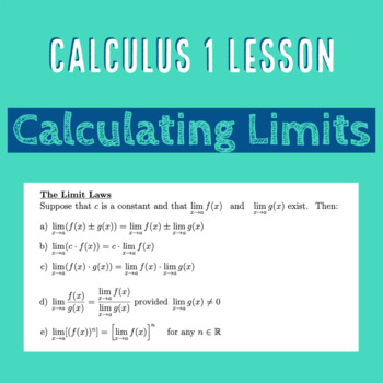 Preview of Limit Laws, Calculating Limits, Squeeze Theorem: Differential Calculus Lesson