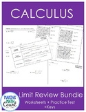 Limit Review Bundle (Worksheets + Practice Test)