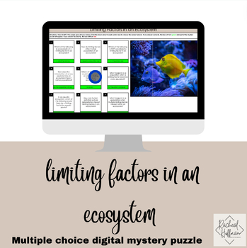 Preview of Limiting Factors in an Ecosystem Digital Mystery Puzzle