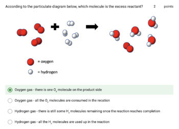 Preview of Limiting Reactants Quiz on Google Forms