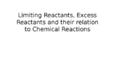 Limiting Reagent Honors Chemistry