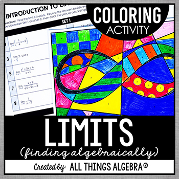 Preview of Limits - Finding Algebraically | Coloring Activity