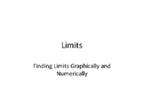 Limits Graphically and Numerically Powerpoint