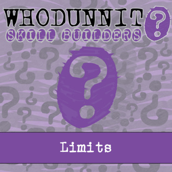Preview of Limits - Whodunnit - Printable Review Game & Digital Google Activity