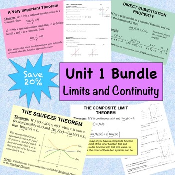 Preview of Limits and Continuity Unit Bundle