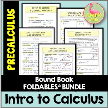 Preview of Intro to Calculus FOLDABLES™ (PreCalculus - Unit 10)