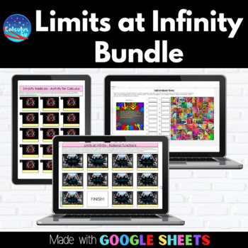 Preview of Limits at Infinity Bundle | Maze and Digital Activities in Google™ Sheets