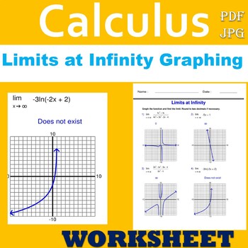 Preview of Limits at Infinity Graphing  - find the limit - Calculus