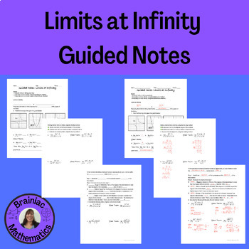 Preview of Limits at Infinity Guided Notes
