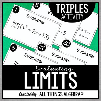 Preview of Limits of Functions | Triples Activity