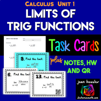 Preview of Limits of Trig Functions for Calculus with optional QR