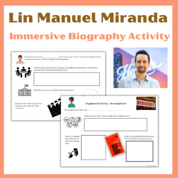 Preview of Lin Manuel Miranda Biography Activity; Hispanic American Month Activity