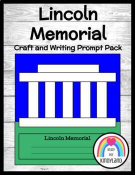 Preview of Lincoln Memorial Craft & Writing Prompt for US Symbols, Presidents' Day Activity