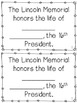 Lincoln Memorial Mini Books by A Page Out of History | TpT