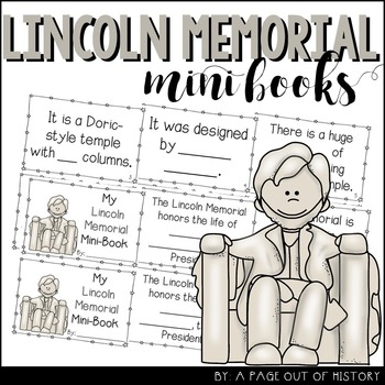 Preview of Lincoln Memorial Mini Books for Social Studies