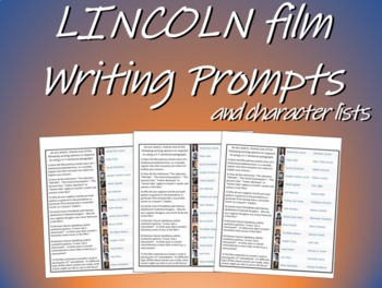 Preview of Lincoln film Writing Prompts