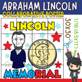 Lincoln memorial Collaborative coloring poster Art - Presi
