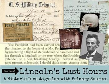 Preview of Lincoln's Assassination- True Crime Detectives with Primary Sources