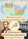 Lincoln’s First Inaugural Address 1861: AP Sourcing & Evid