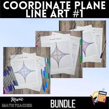 Preview of Line Art #1 Bundle - Coordinate Plane - Plotting, Rotating, Reflecting Points