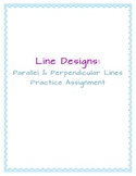 Line Designs Assignment: Perpendicular and Parallel Lines