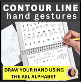 Line Drawing Lessons for Middle School Art- Blind Contour 