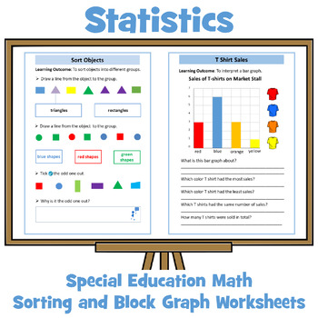 Preview of Line Graph Worksheets: Special Education Math