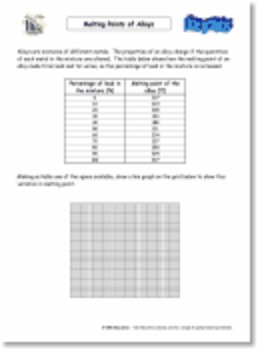 Preview of Line Graphs Practice for Science