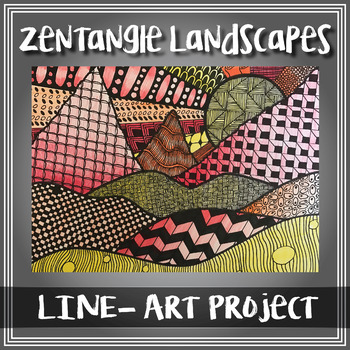 Preview of Line - Introductory PowerPoint | Zentangle Landscapes