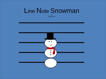 Preview of Line Note and Space Note Snowmen Activity