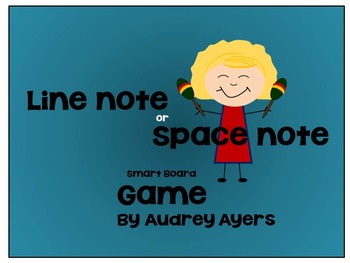 Preview of Line Or Space Note Smart Board Game--