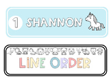 Line Order Name Tags