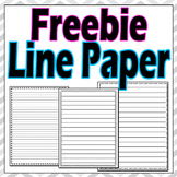 Line Paper Writing Freebie