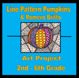 Line Pattern Pumpkin & Romero Britto