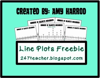 Preview of Line Plot Freebie