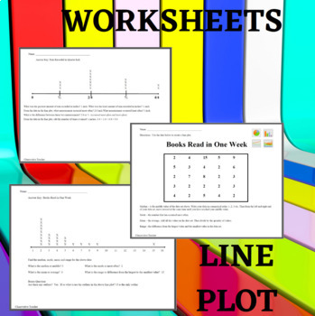 Preview of Line Plot Math Worksheets