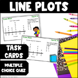 Line Plot Task Cards and Quiz