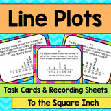 Line Plot Task Cards | Line Plot Math Center Practice Activity