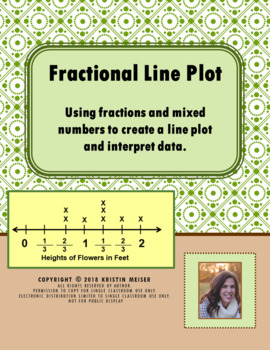 Preview of Line Plot with Fractional Data Handout