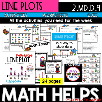 Preview of Line Plots 2.MD.D.9  2nd Grade Math Helps