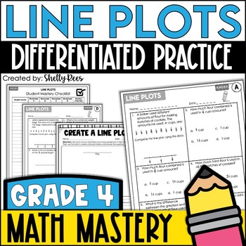 Preview of Line Plots Worksheets | Line Plots with Fractions