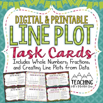 Preview of Line Plots | Math Task Cards