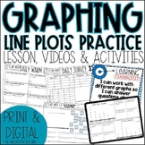 Line Plots Worksheets, Line Plot Template for Data and Gra