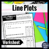 Line Plots You Make It! Worksheet  4.MD.4