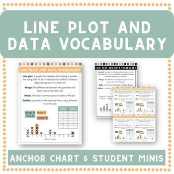 Preview of Line Plots and Data | Anchor Chart