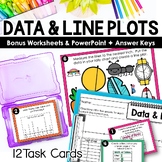 Line Plots and Measurement Data Task Cards for 2nd Grade M