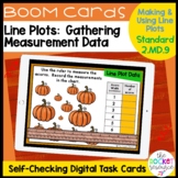 Line Plots for Second Grade Fall BOOM™ Cards 2.MD.9