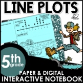 Line Plots or Dot Plots Interactive Notebook Set | Distanc